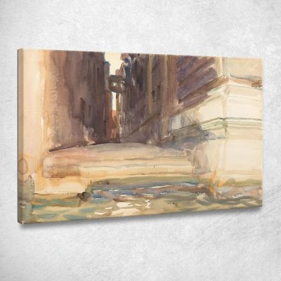 The Calle Della Rosa With The Monte Di Pietà Venice John Singer Sargent jss307 canvas print 