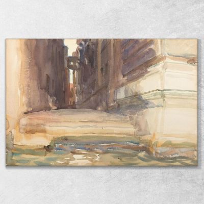 The Calle Della Rosa With The Monte Di Pietà Venice John Singer Sargent jss307 canvas print 