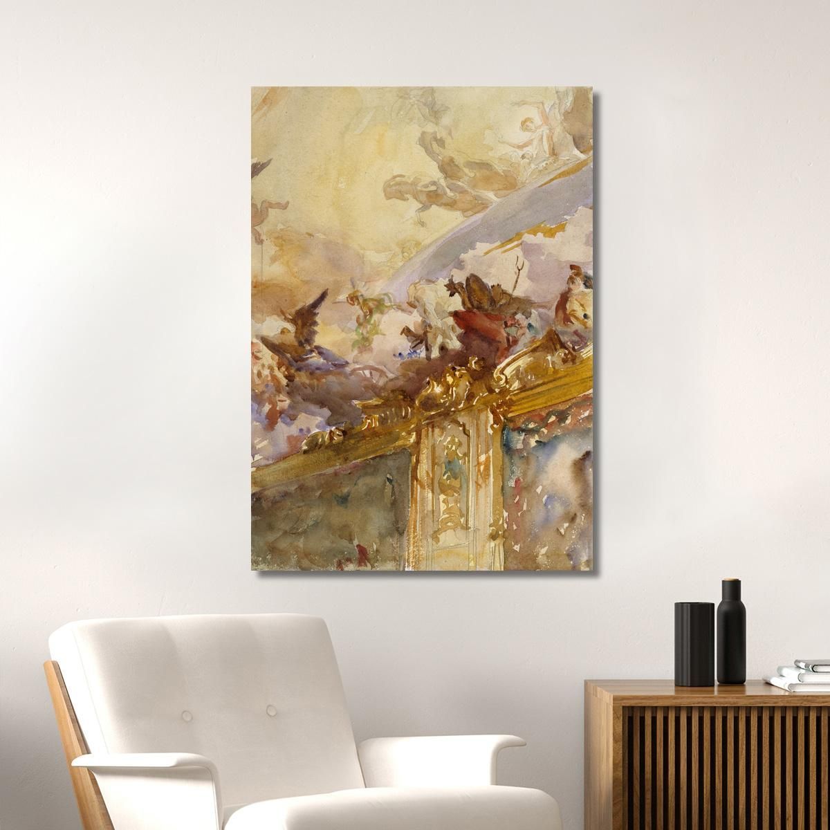 Tiepolo Ceiling Milan John Singer Sargent jss335 canvas print 