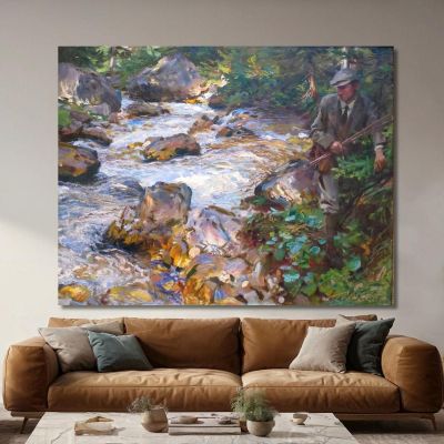 Trout Stream In The Tyrol John Singer Sargent jss340 canvas print 