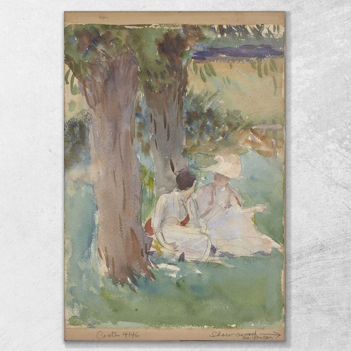 Under The Willows John Singer Sargent jss350 canvas print 