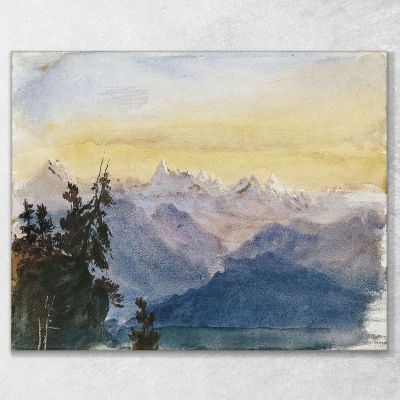 View From Mount Pilatus John Singer Sargent jss363 canvas print 