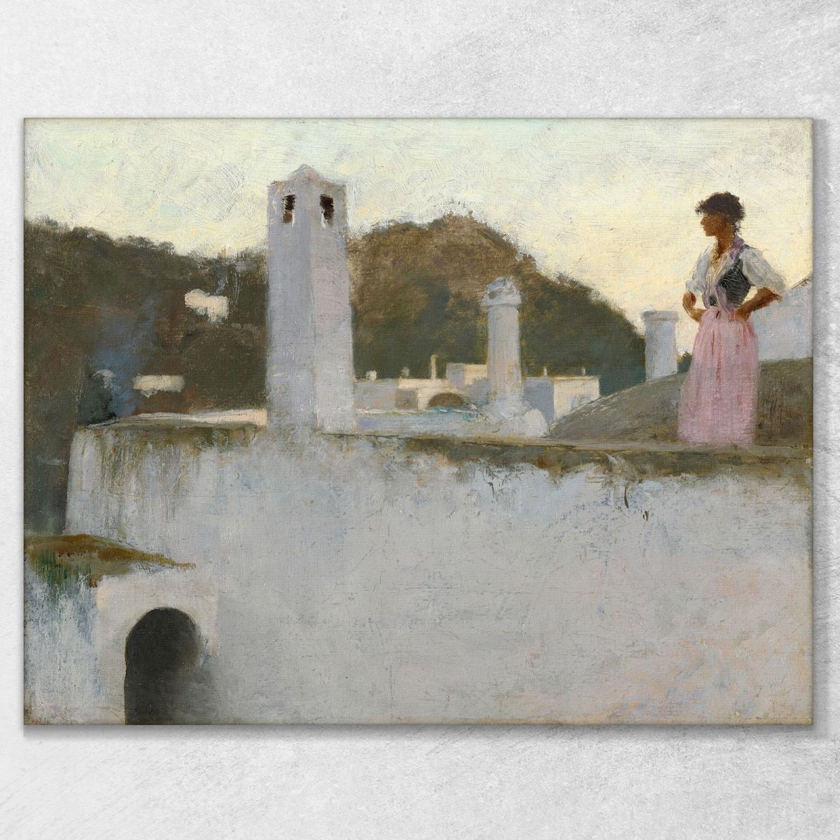 View Of Capri John Singer Sargent jss365 canvas print 