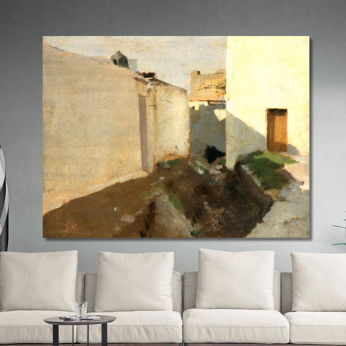 White Walls In Sunlight Morocco John Singer Sargent jss372 canvas print 