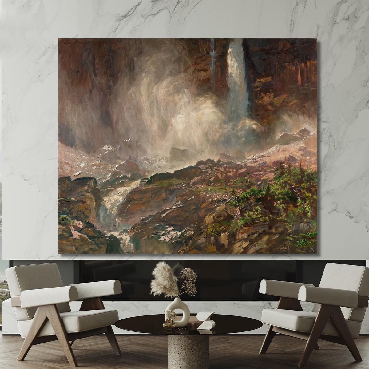 Yoho Falls John Singer Sargent jss377 canvas print 