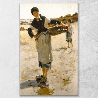 Breton Woman With A Basket 2 John Singer Sargent jss380 canvas print 