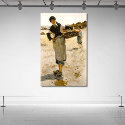 Breton Woman With A Basket 2 John Singer Sargent jss380 canvas print 