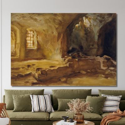 Ruined Cellar John Singer Sargent jss384 canvas print 