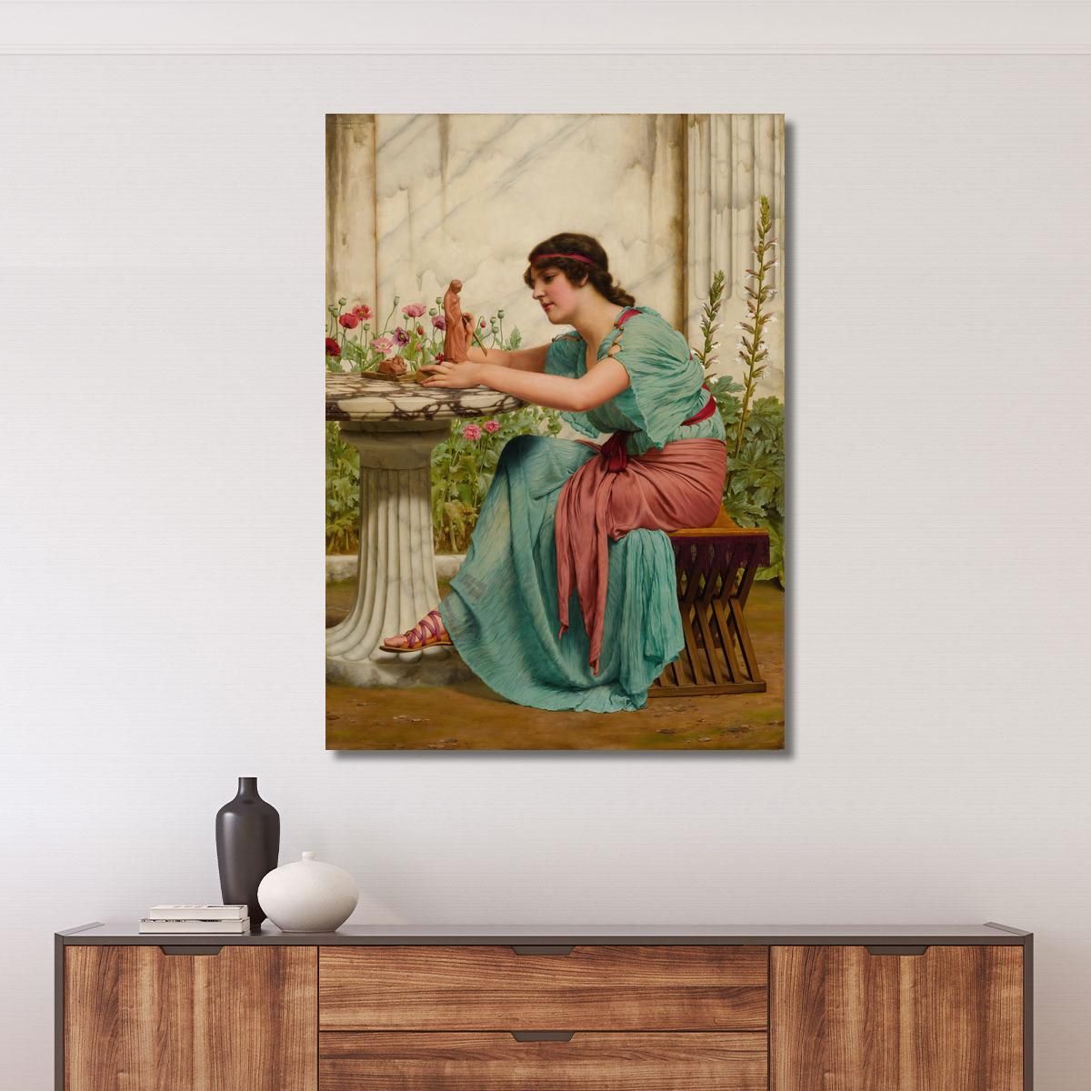 A Dilettante John William Godward jwg4 canvas print 
