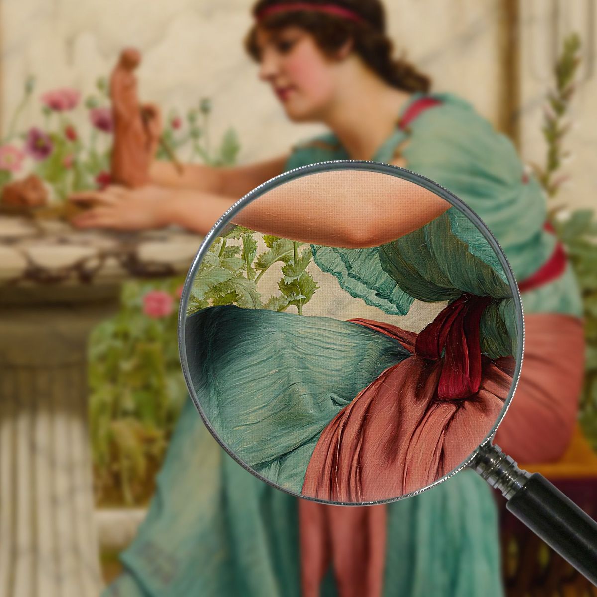 A Dilettante John William Godward jwg4 canvas print
