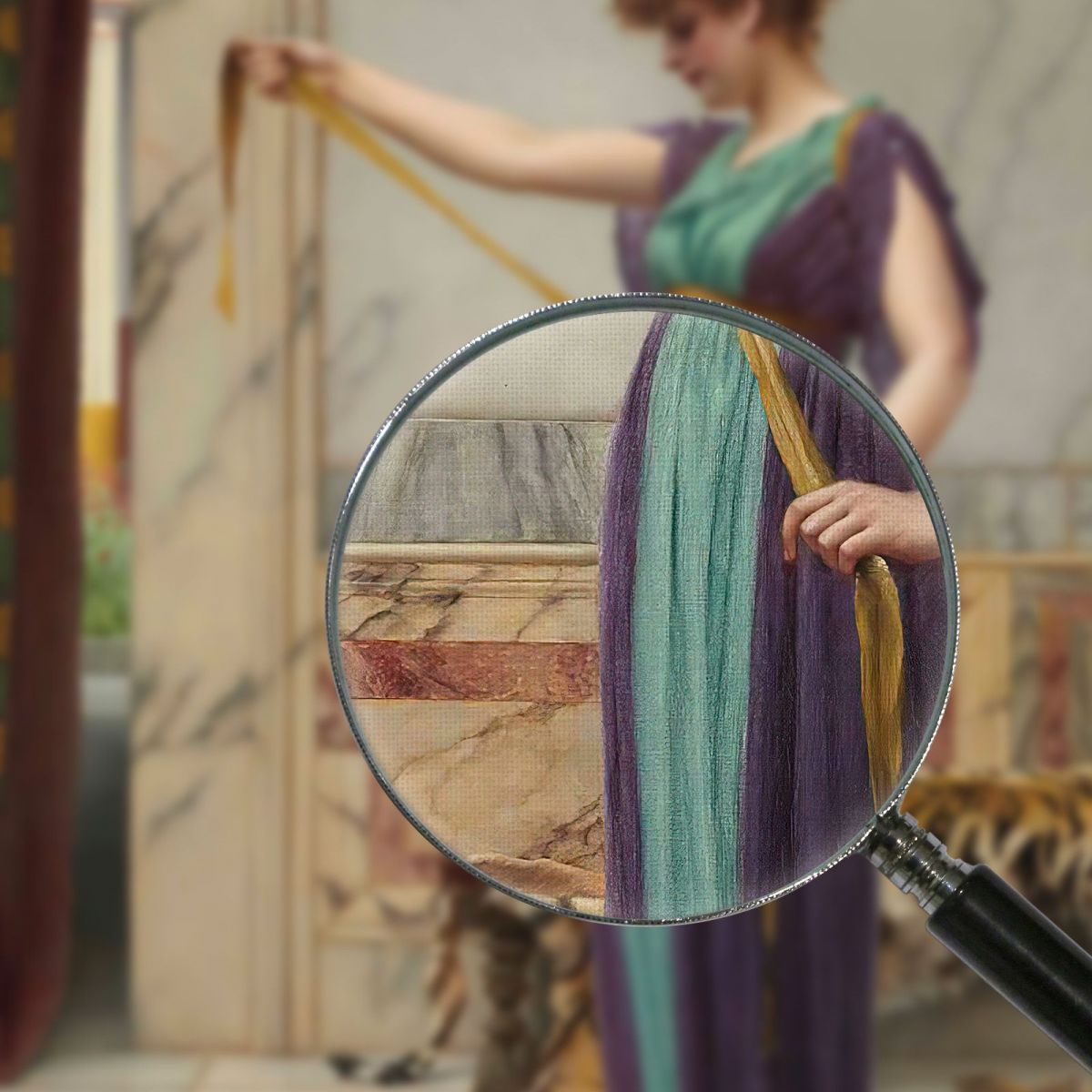 A Pompeian Lady 2 John William Godward jwg7 canvas print