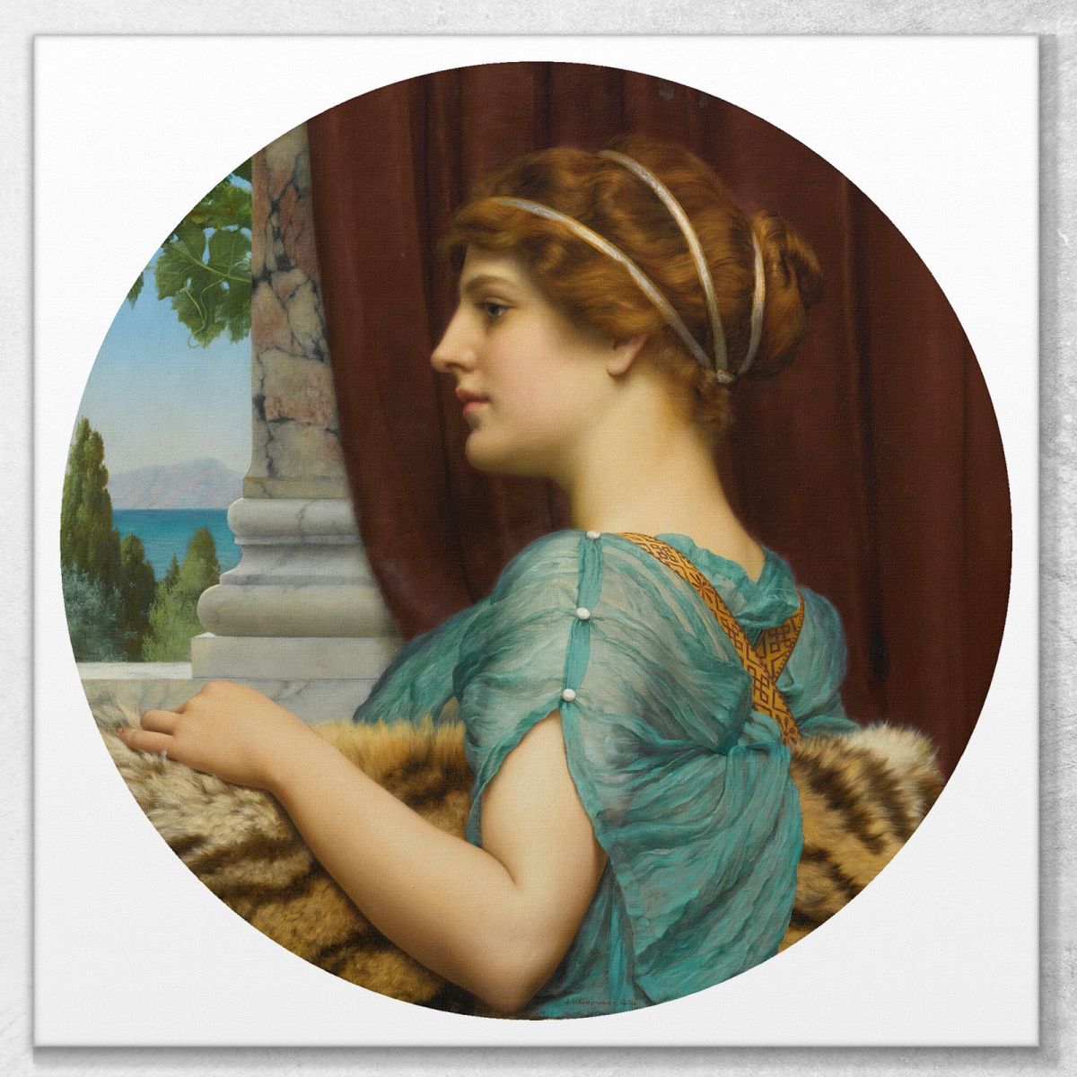 A Pompeian Lady 3 John William Godward jwg8 canvas print 