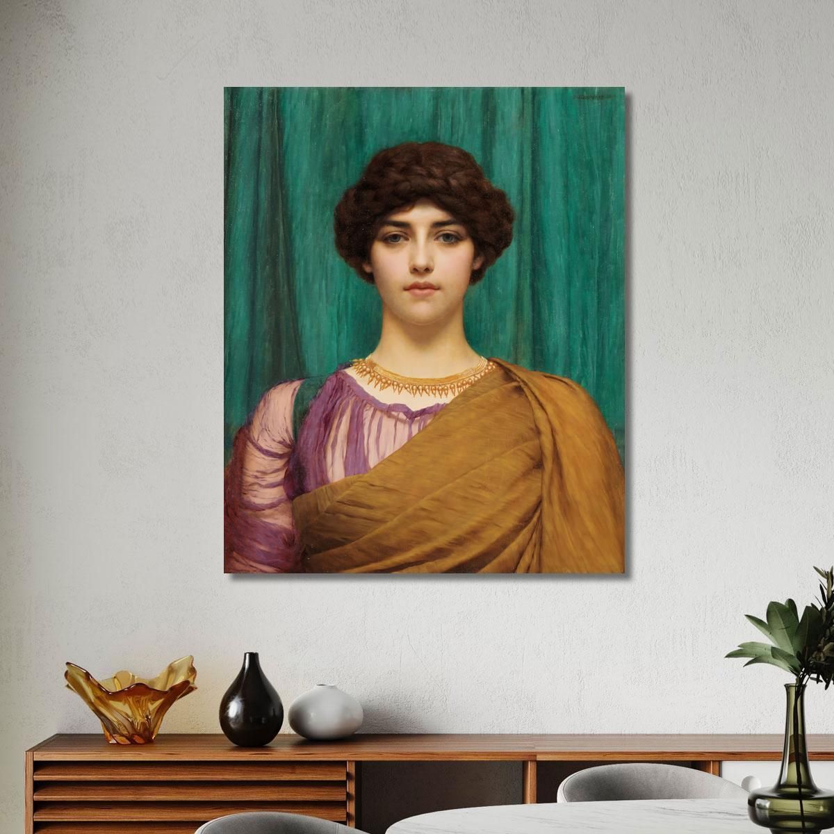 A Pompeian Lady John William Godward jwg9 canvas print 