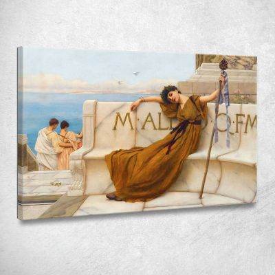 A Priestess Of Bacchus John William Godward jwg10 canvas print 