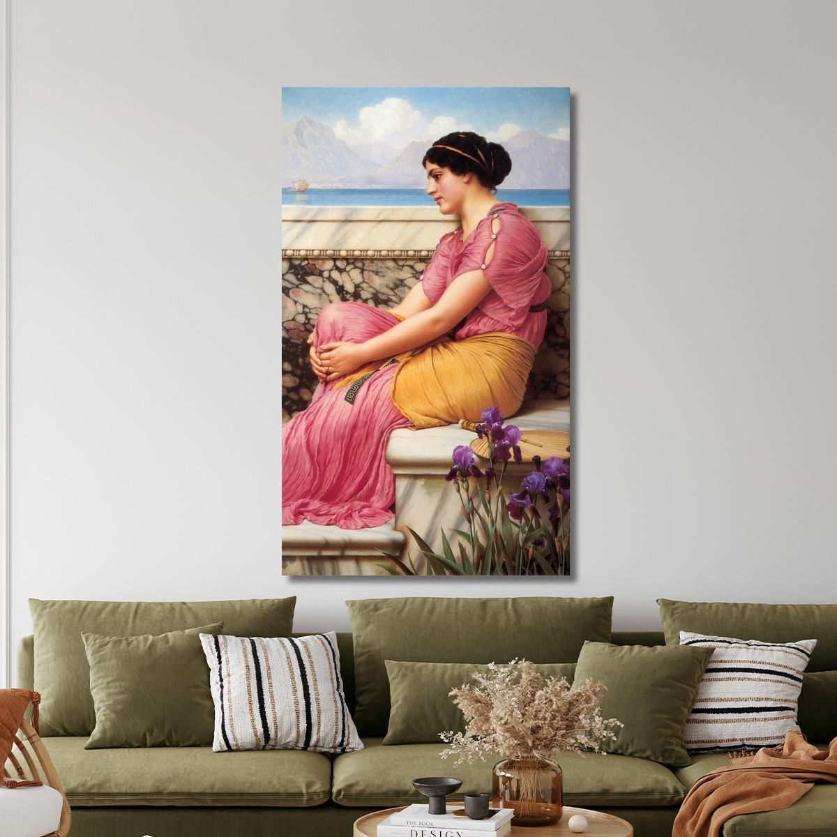 Absence Makes The Heart Grow Fonder John William Godward jwg13 canvas print 