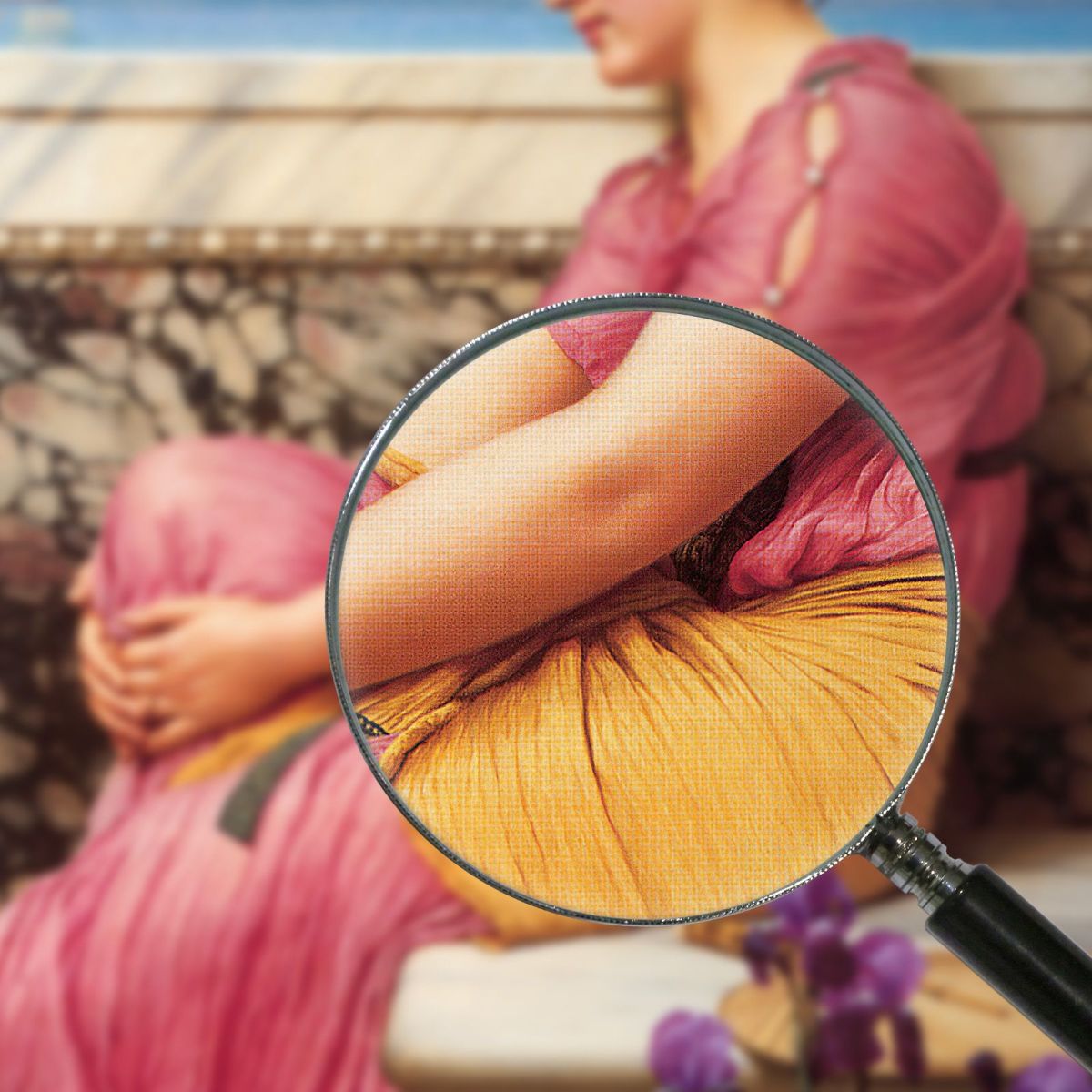 Absence Makes The Heart Grow Fonder John William Godward jwg13 canvas print