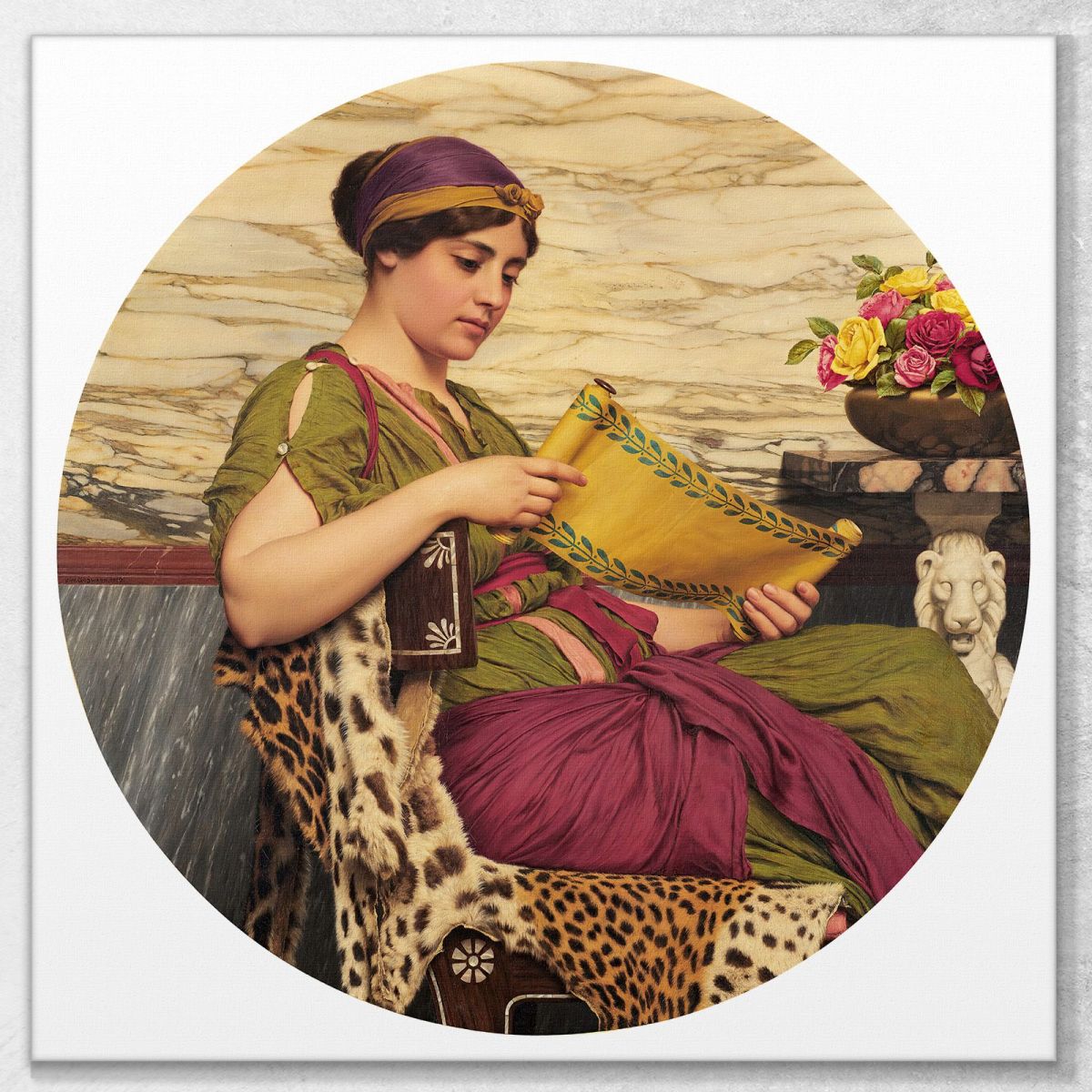 An Edition De Luxe John William Godward jwg16 canvas print 