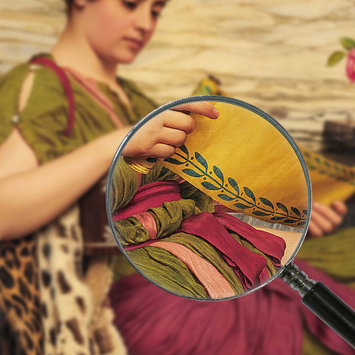 An Edition De Luxe John William Godward jwg16 canvas print