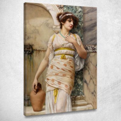 At The Fountain John William Godward jwg18 canvas print 