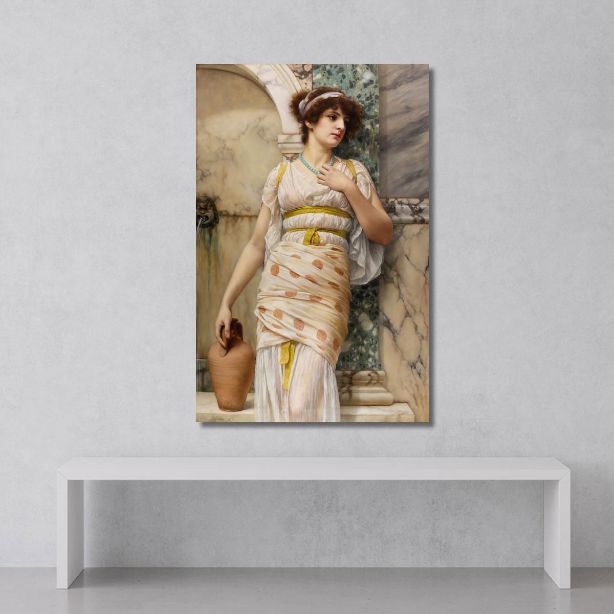 At The Fountain John William Godward jwg18 canvas print 