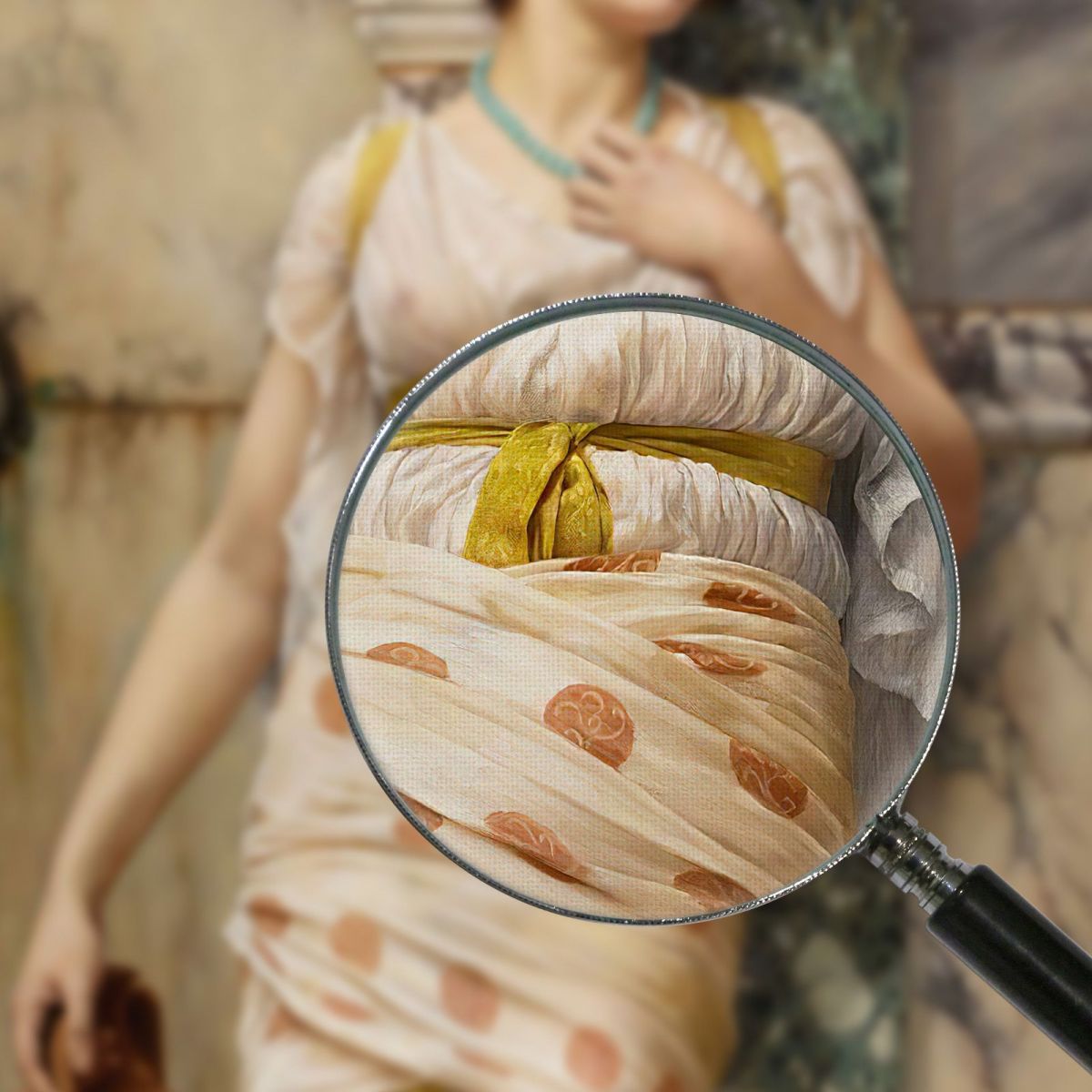 At The Fountain John William Godward jwg18 canvas print