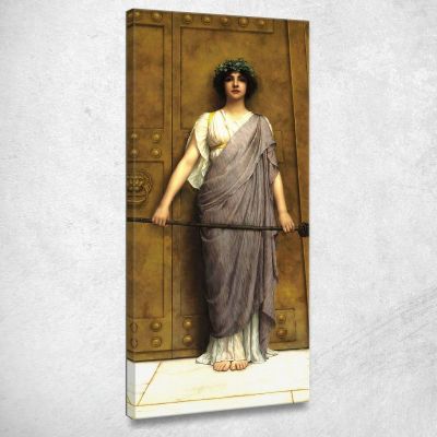 At The Gate Of The Temple John William Godward jwg19 canvas print 