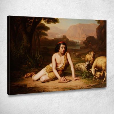 Giotto Drawing From Nature John William Godward jwg33 canvas print 