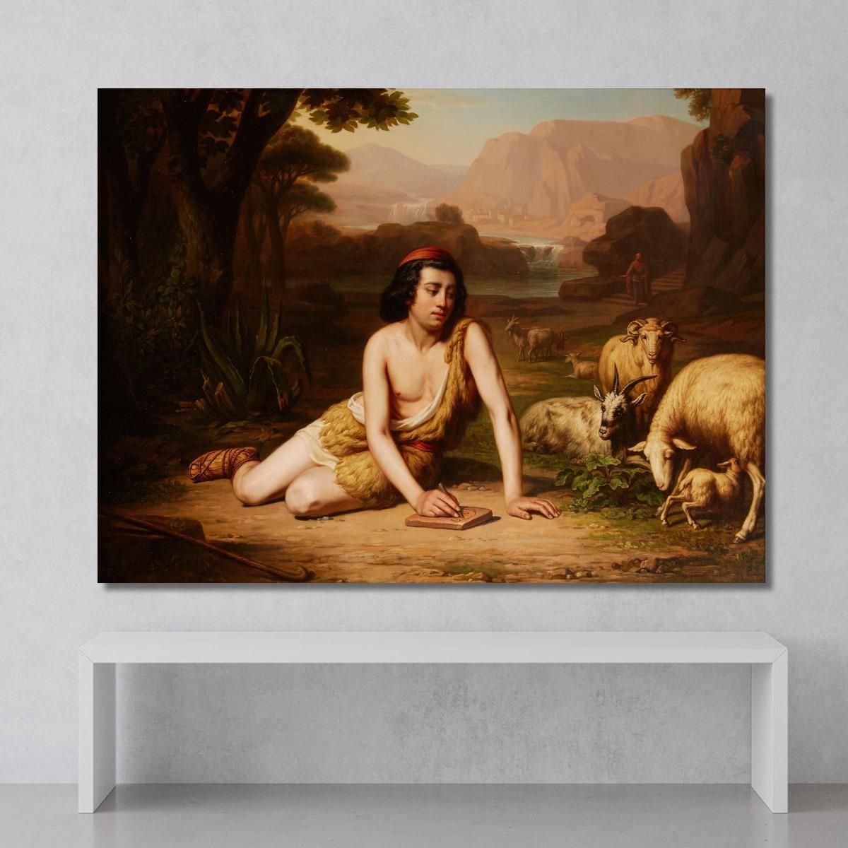 Giotto Drawing From Nature John William Godward jwg33 canvas print 