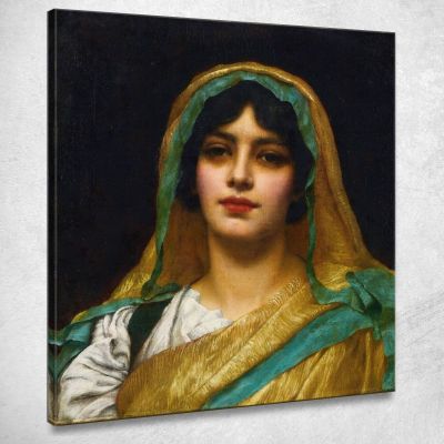 Head Of A Girl Atalanta John William Godward jwg34 canvas print 