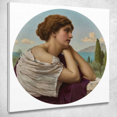 Heart On Her Lips And Soul Within Her Eyes John William Godward jwg35 canvas print 