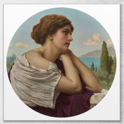 Heart On Her Lips And Soul Within Her Eyes John William Godward jwg35 canvas print 