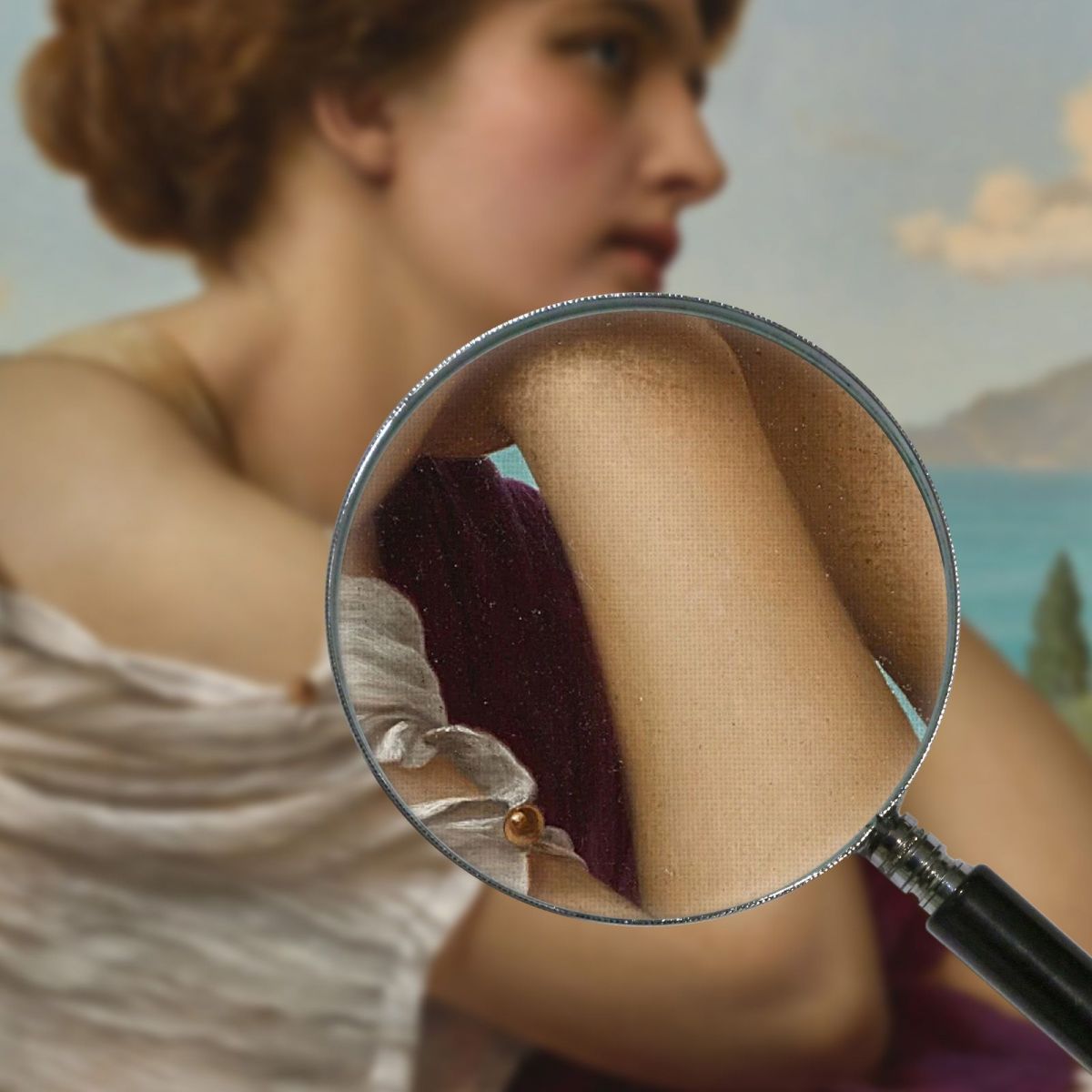 Heart On Her Lips And Soul Within Her Eyes John William Godward jwg35 canvas print