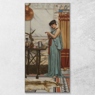 His Birthday Gift John William Godward jwg36 canvas print 