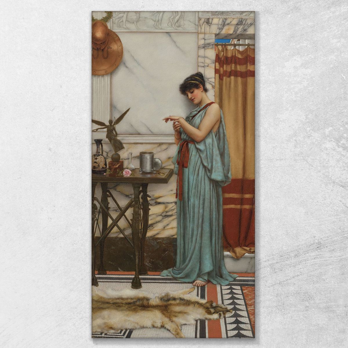His Birthday Gift John William Godward jwg36 canvas print 