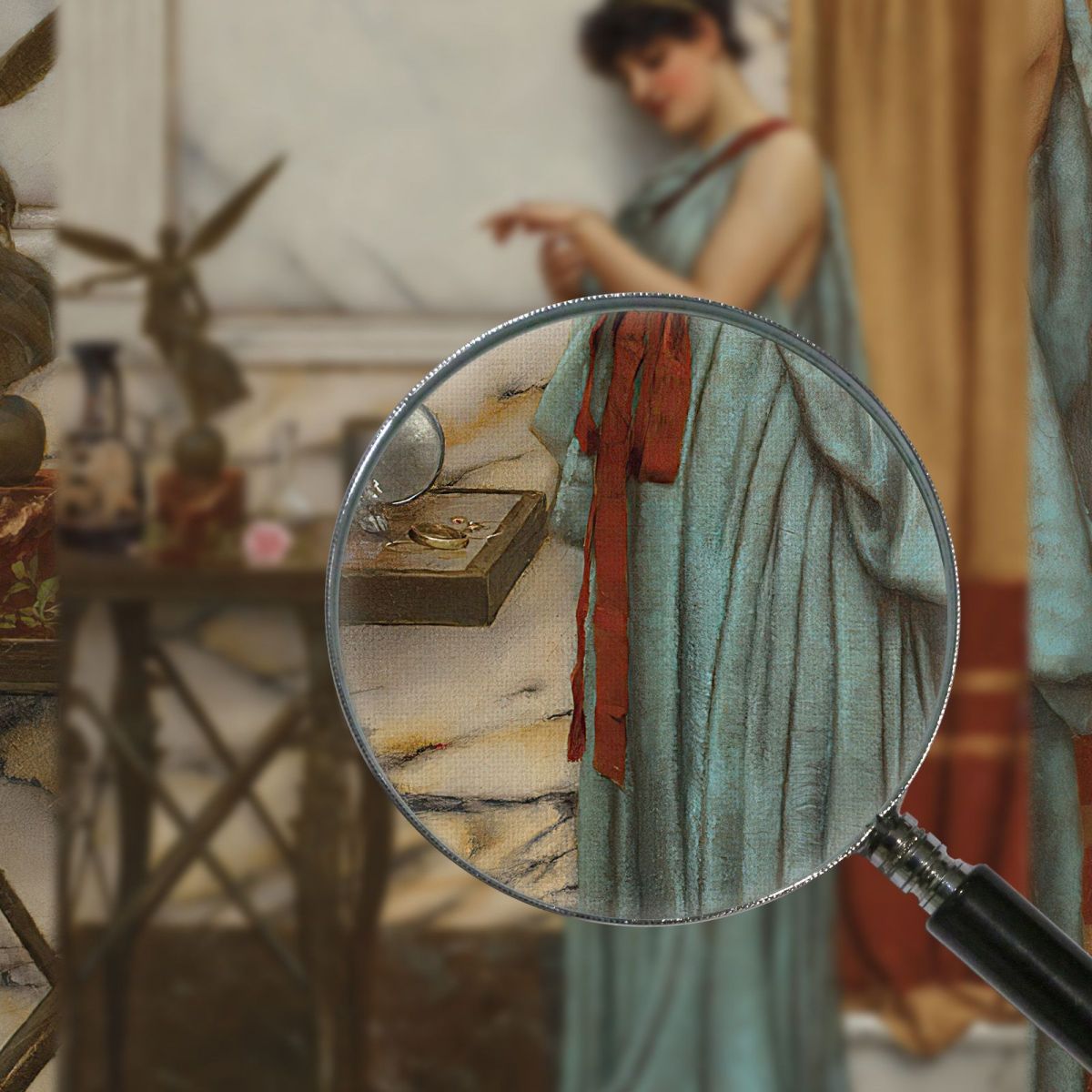 His Birthday Gift John William Godward jwg36 canvas print