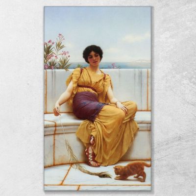 Idleness John William Godward jwg37 canvas print 