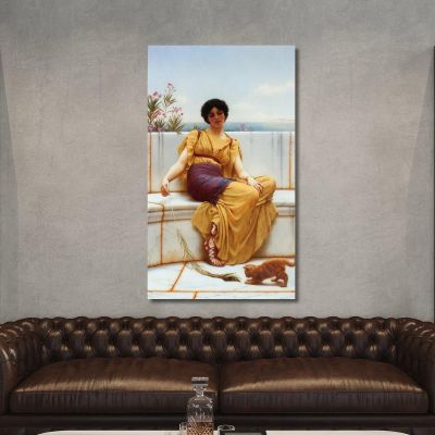 Idleness John William Godward jwg37 canvas print 