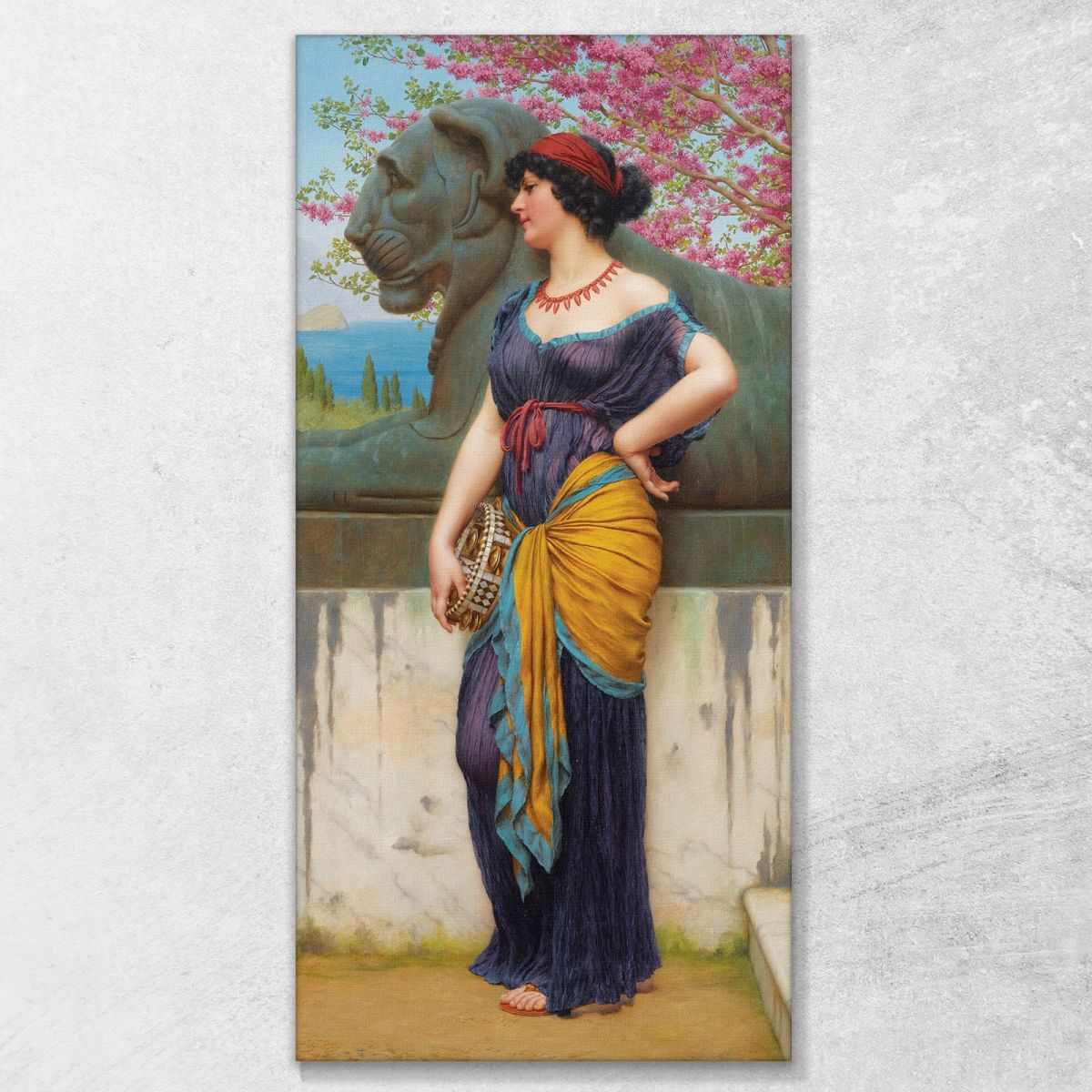 In The Grove Of The Temple Of Isis John William Godward jwg38 canvas print 