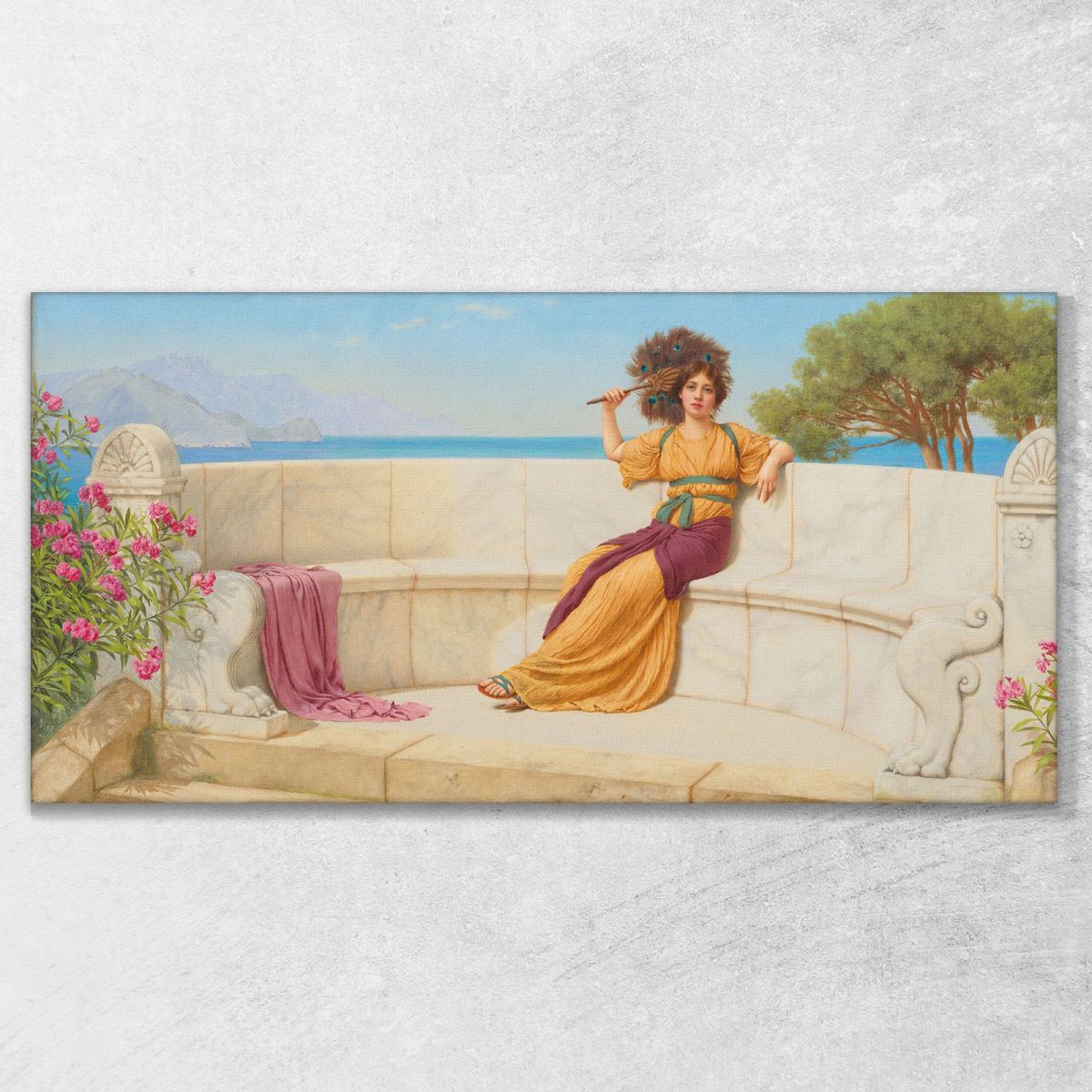 In The Prime Of The Summertime Reverie John William Godward jwg39 canvas print 