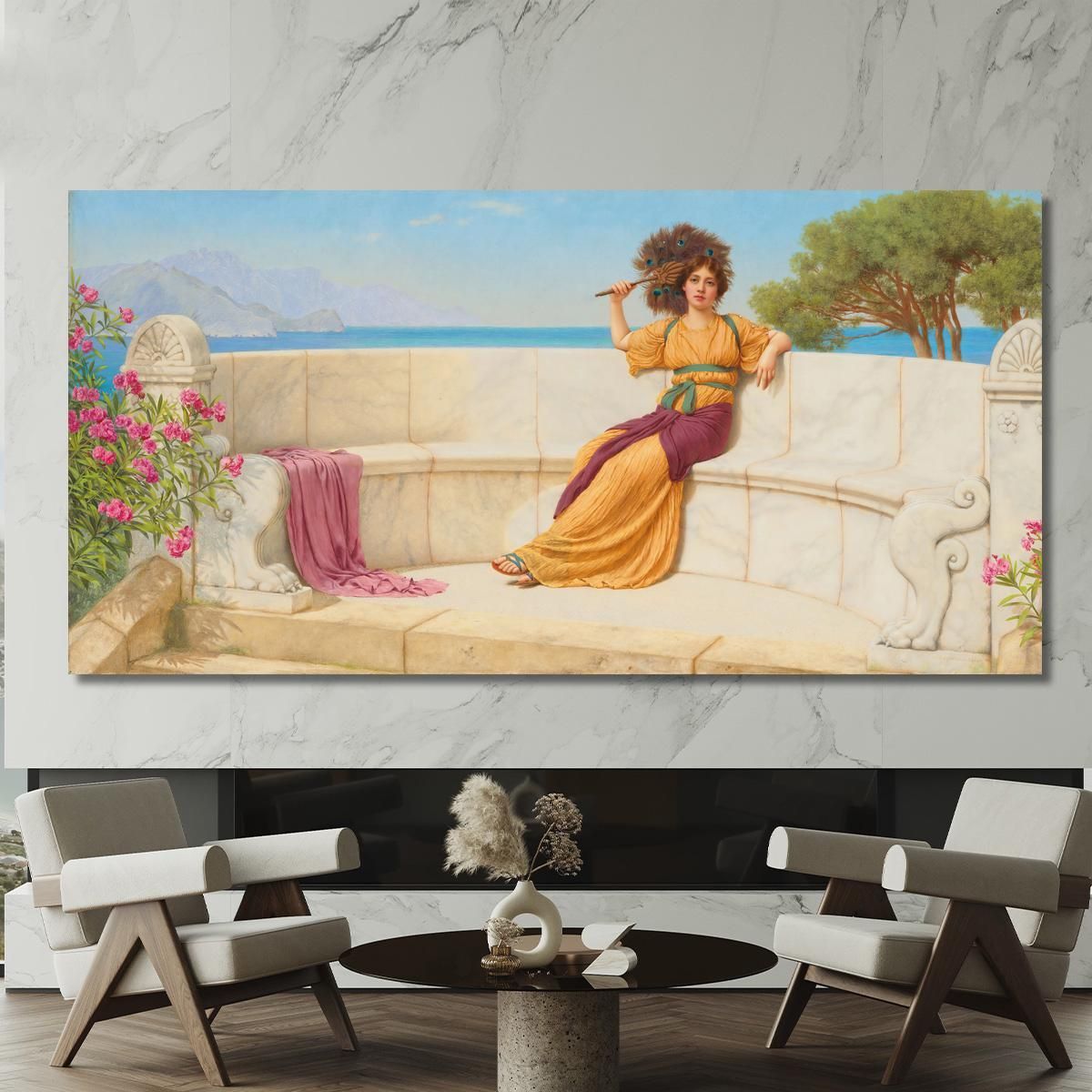 In The Prime Of The Summertime Reverie John William Godward jwg39 canvas print 