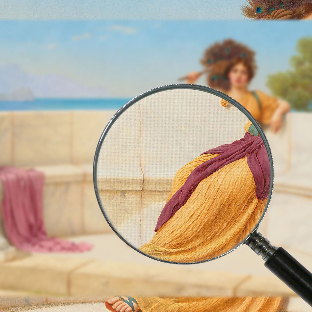 In The Prime Of The Summertime Reverie John William Godward jwg39 canvas print