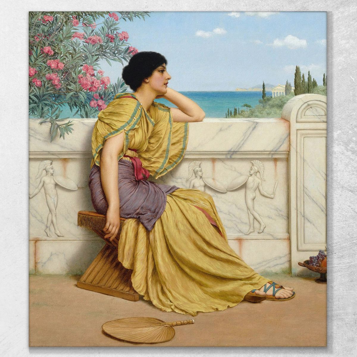 Leisure Hours  John William Godward jwg47 canvas print 