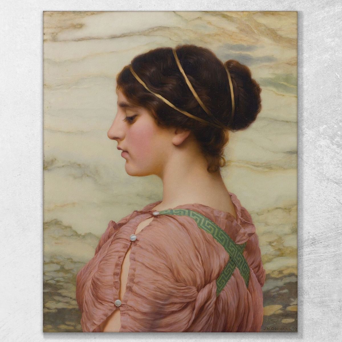 Marcella John William Godward jwg48 canvas print 