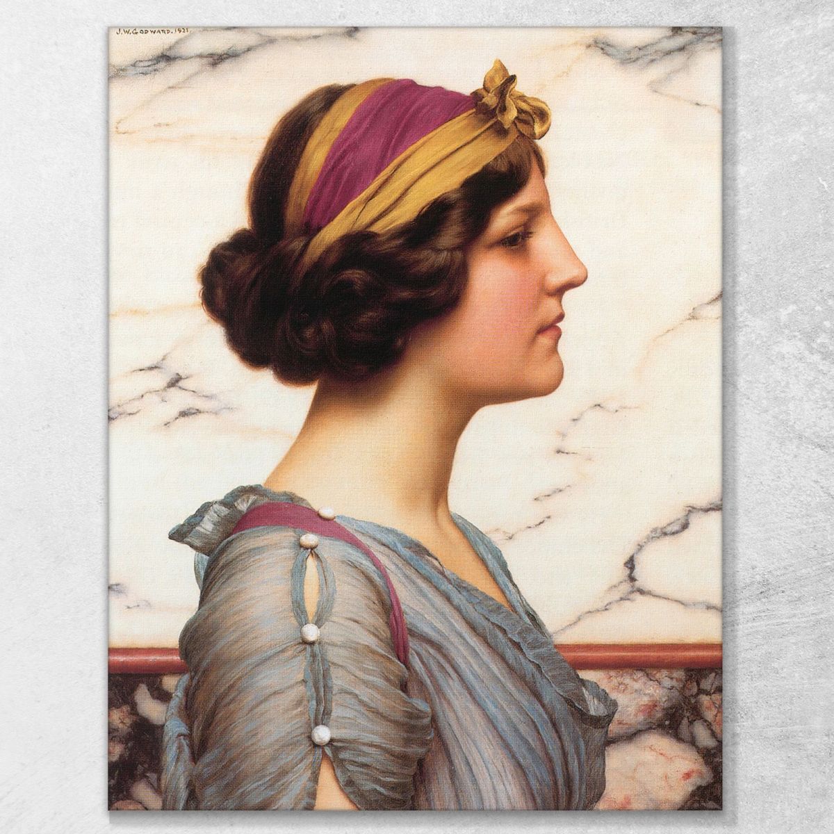 Megilla John William Godward jwg49 canvas print 
