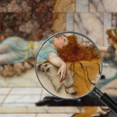 Mischief And Repose 2 John William Godward jwg52 canvas print