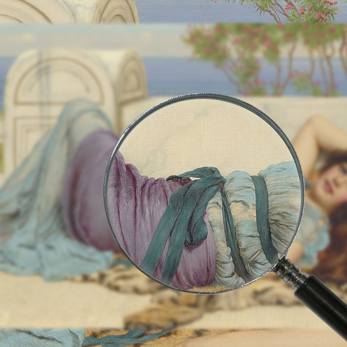Mischief And Repose John William Godward jwg53 canvas print