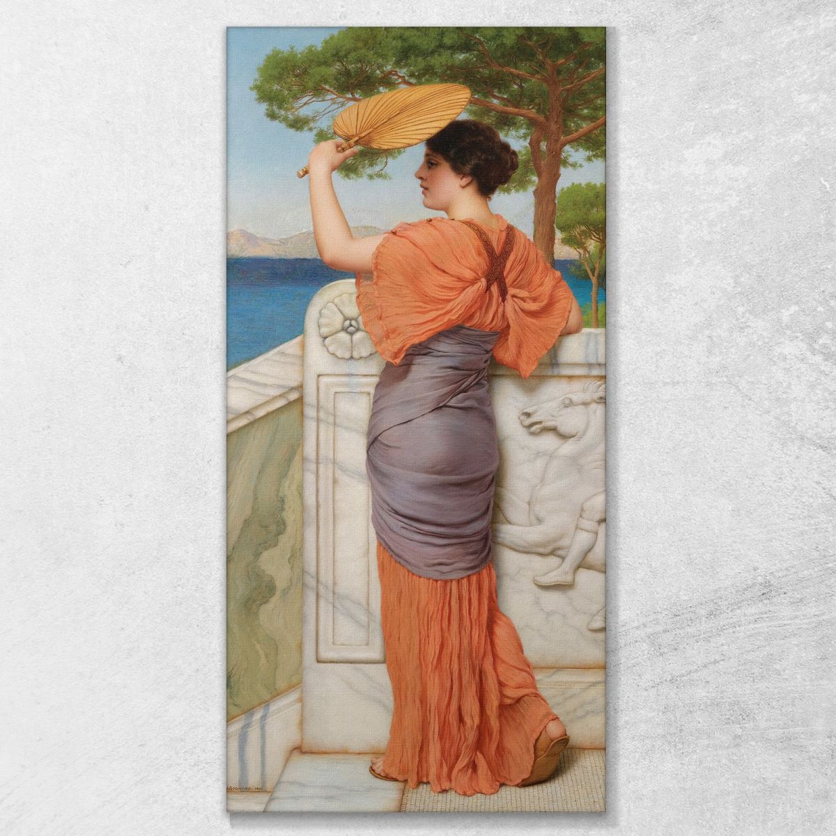 On The Balcony John William Godward jwg55 canvas print 