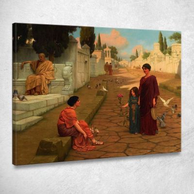 Outside The Gate Of Pompeii John William Godward jwg56 canvas print 