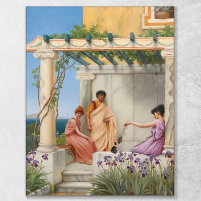 Playtime John William Godward jwg57 canvas print 