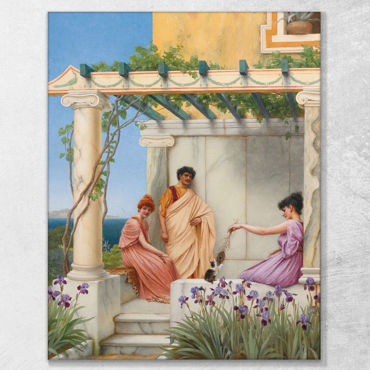 Playtime John William Godward jwg57 canvas print 